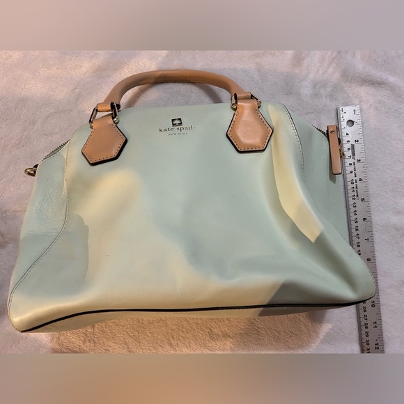Kate Spade Mint Green/Brown Leather Catherine Street Pippa Satchel​ - Picture 3 of 11